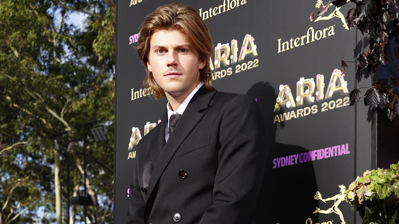 Ruel on the red carpet of the 2022 ARIA Awards at the Hordern Pavilion, Moore Park. Picture: Jonathan Ng