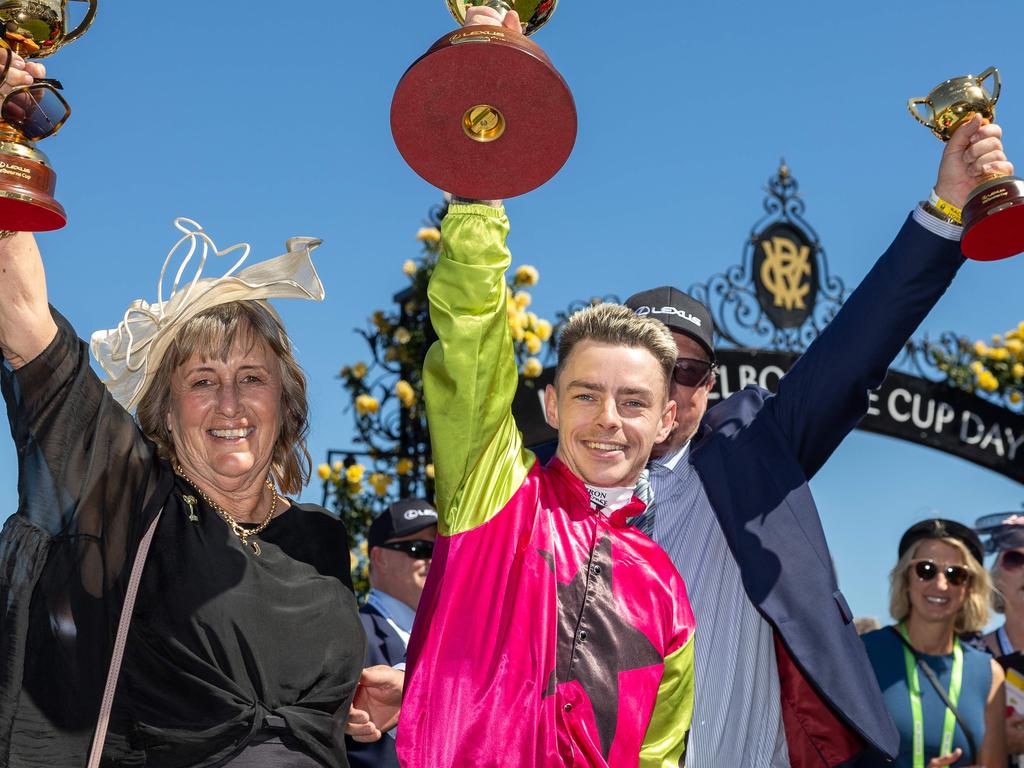 The former Voice contestant is now a Melbourne Cup champion. Picture: Jason Edwards