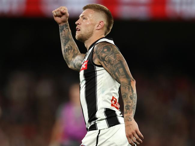 Jordan De Goey’s potential rise to the elite of the elite may be the key in taking Collingwood one week further in 2023. Photo by Michael Klein