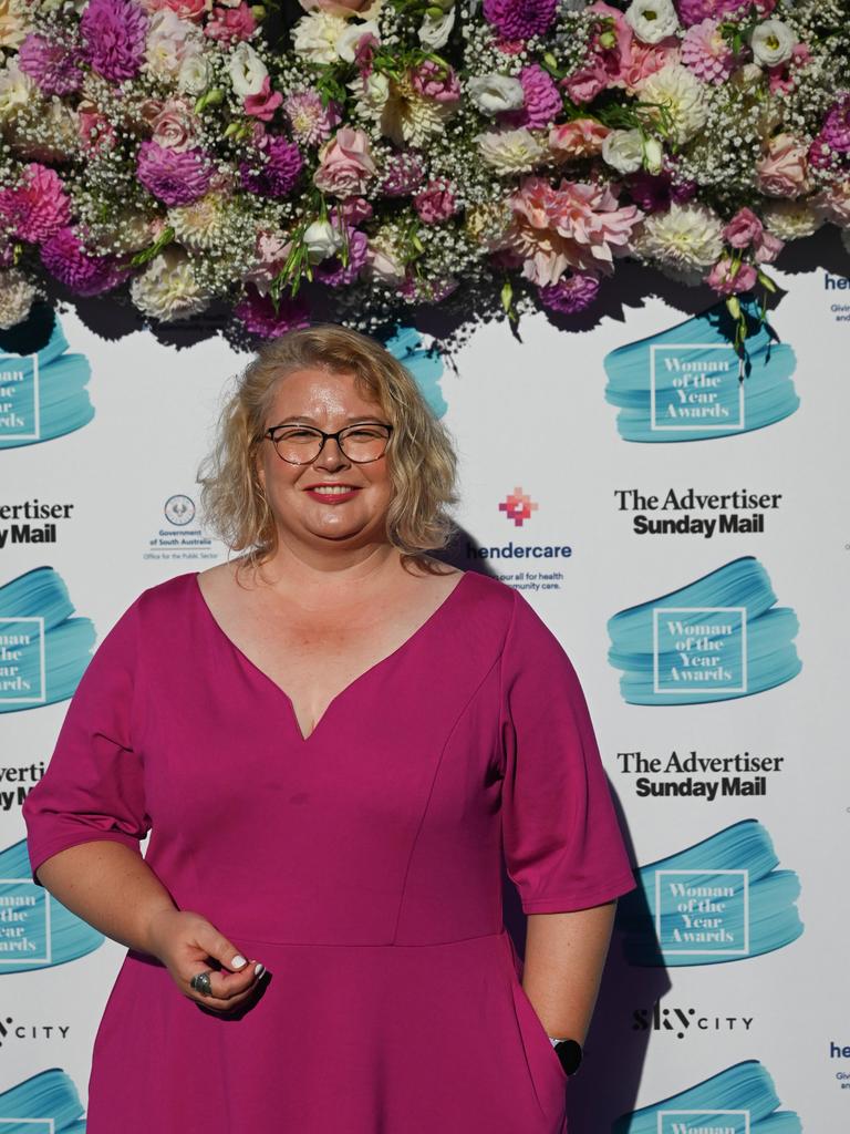 Kelly Bunyon at The Advertiser Sunday Mail, SkyCity 2023 Woman of the Year Awards. Picture: Naomi Jellicoe