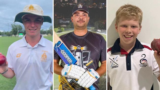 Top junior and senior cricket performers of the rounds. Pictures: Contributed.