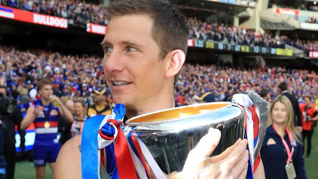 Dale Morris with the premiership cup. Picture: Alex Coppel