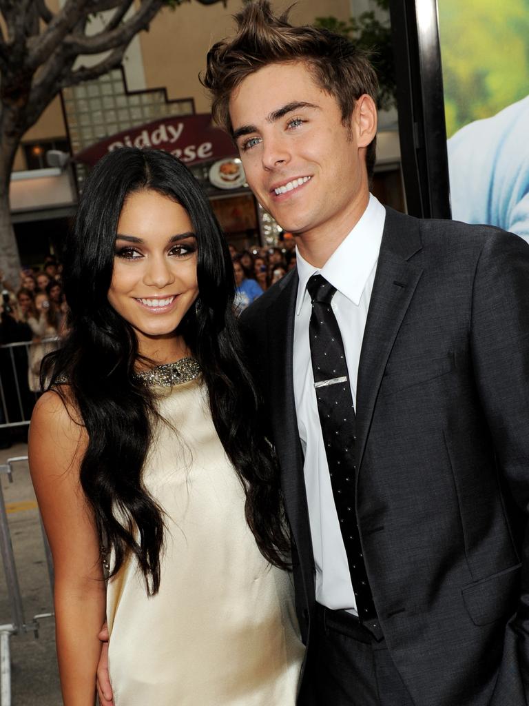 Vanessa Hudgens and Zac Efron at an event not long before they split in 2010.