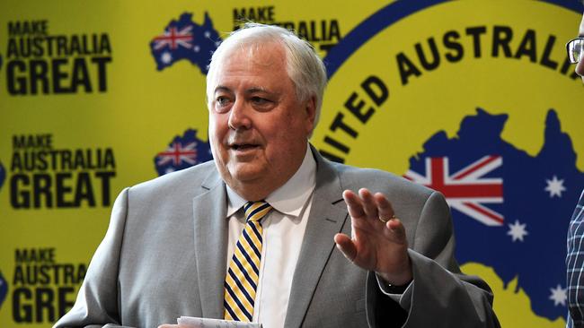 Clive Palmer in Bundaberg.