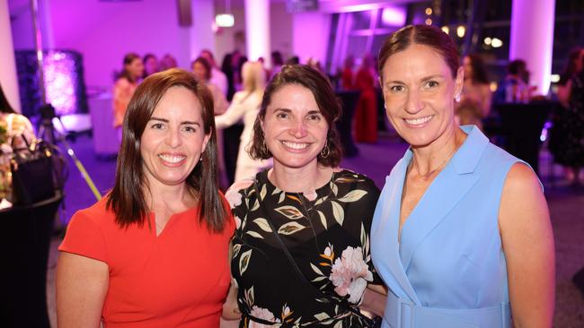 Renee Soutar, Amanda Appel and Claire Madden at the Gold Coast Bulletin Women of the Year Awards 2024 launch at Gold Coast Convention and Exhibition Centre. Picture, Portia Large.