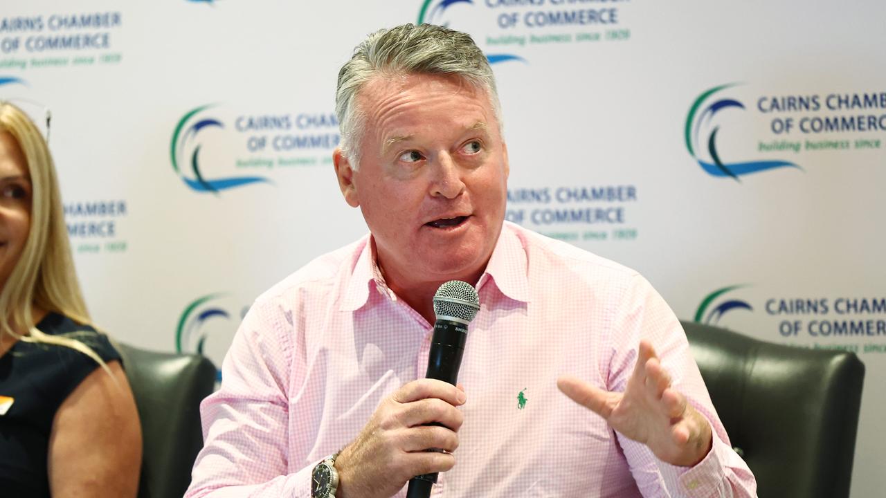 Member for Cairns Michael Healy has met with concerned health workers at Cairns Hospital. Picture: Brendan Radke