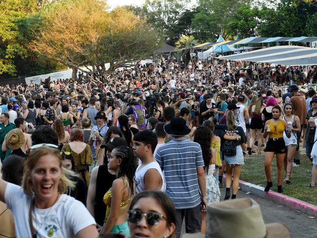 BASSINTHEGRASS The crowd continues to fill in during the day at this years 2017 Bass In The Grass event in Darwin.Picture: Justin Kennedy