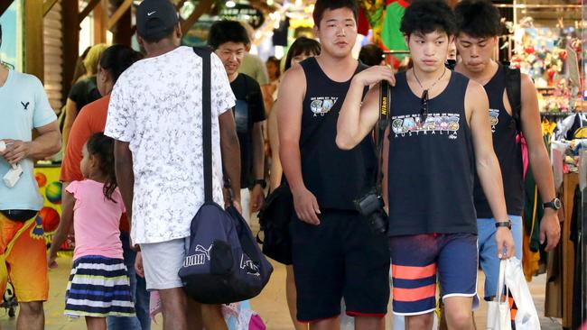 Crowds of people at the Night Markets in the Cairns Central Business district PICTURE: ANNA ROGERS