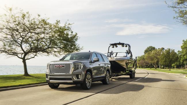 The GMC Yukon is capable of towing heavy loads.