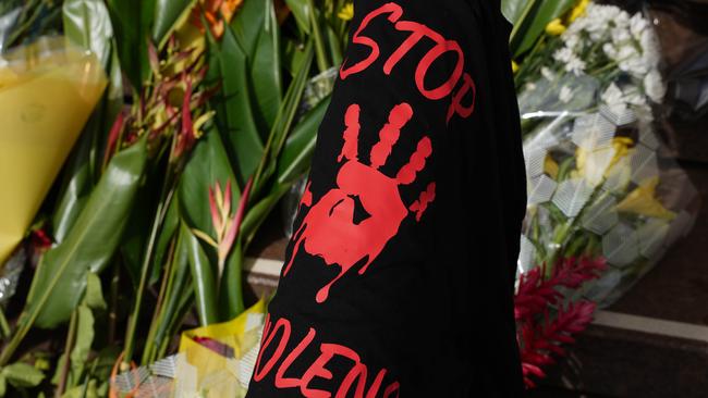 Thousands showed up to rally against crime in the NT in the wake of Declan Laverty’s tragic stabbing death. Picture: Pema Tamang Pakhrin