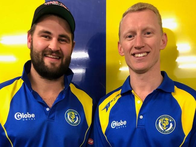 Ash Morris and Jack Tyndall will lead the Deniliquin Rams next year. Photo: Deniliquin FNC.