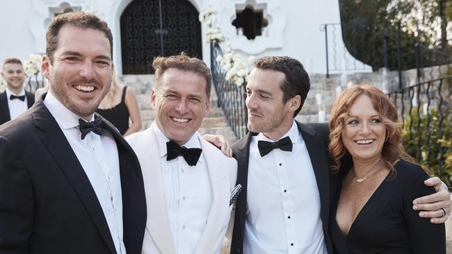 Karl Stefanovic with his siblings Peter, left, Tom and Elisa.