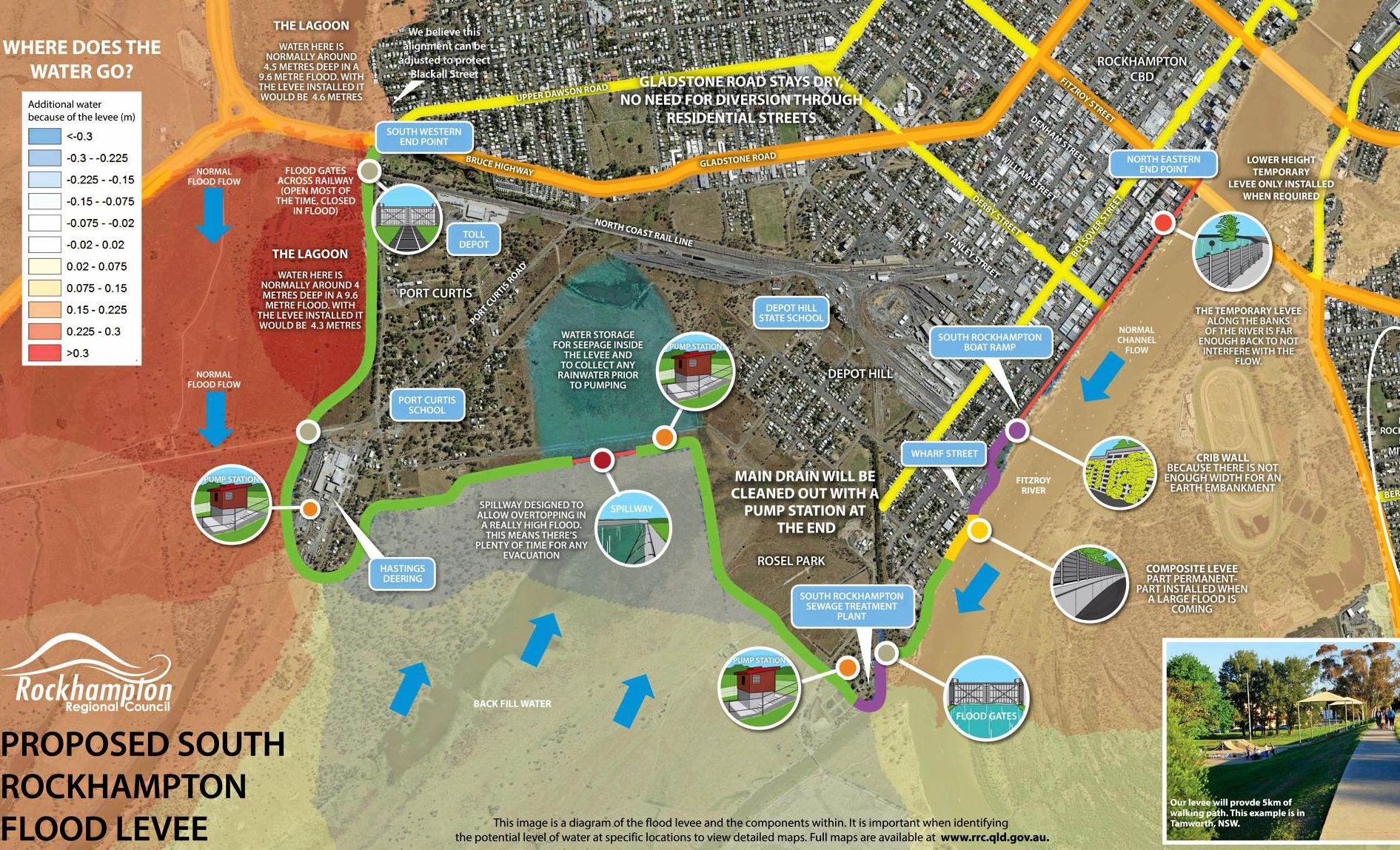 Rockhampton Flood Zones Map