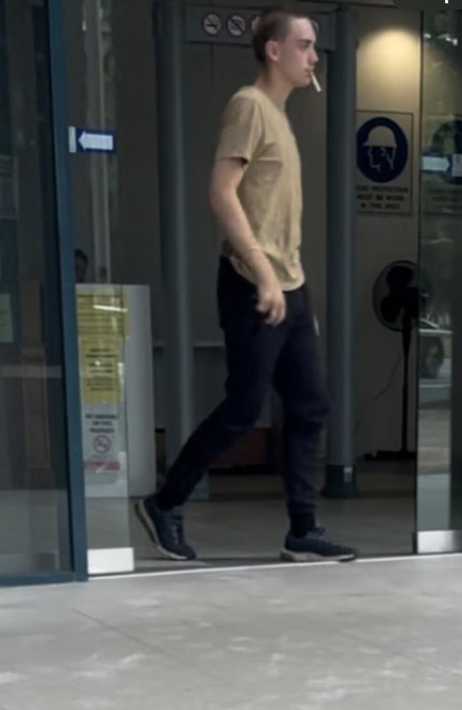 Zyan Vansteenis leaving the Caboolture Magistrates Court on March 19, 2024.