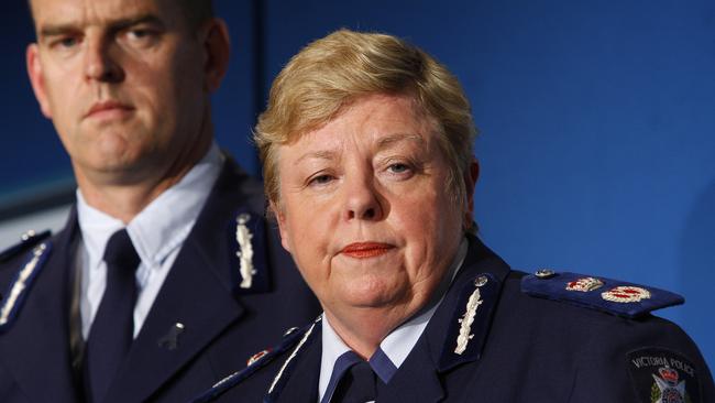 Then Victoria Police Chief Commissioner Christine Nixon and Assistant Commissioner Simon Overland were behind the casino ban, according to Williams and Sonnet. Picture: News Corp