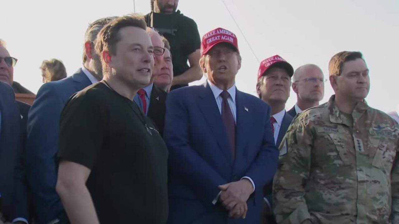 Trump and Musk watch SpaceX's Starship launch in Texas