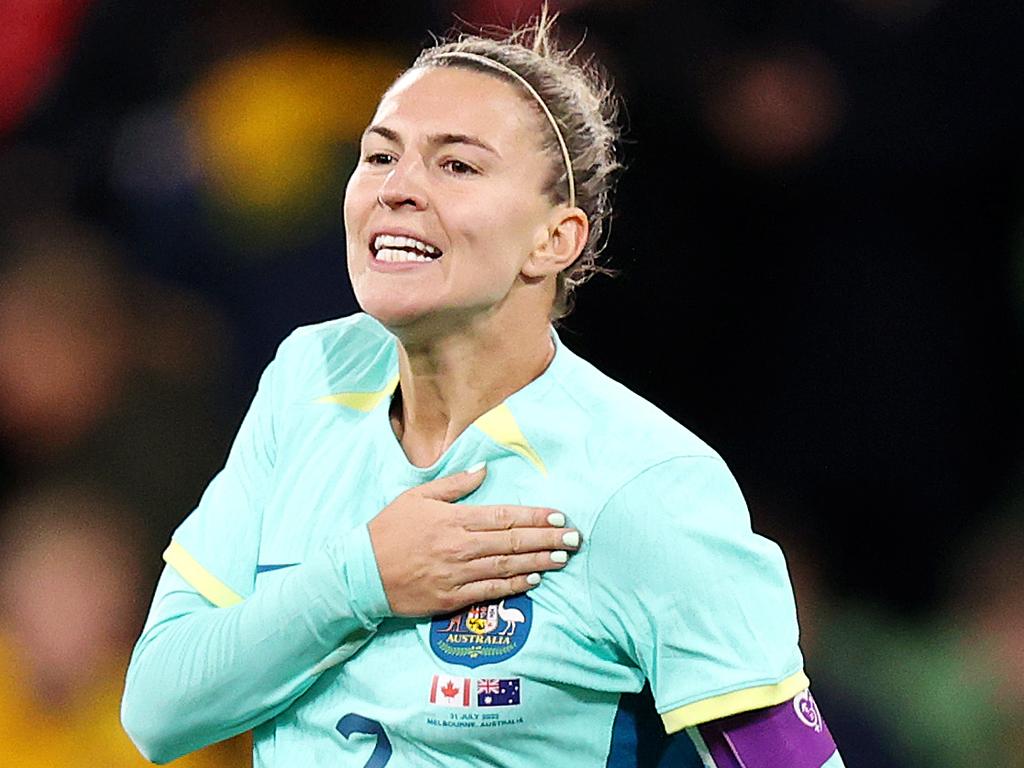 Steph Catley will lead the Matildas into battle. Picture: Mark Stewart