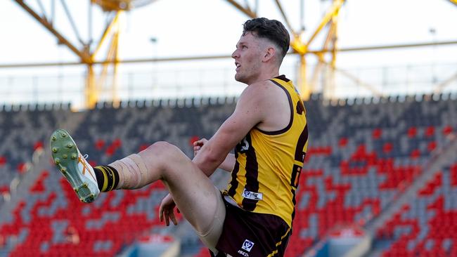 Jacob Koschitzke has asked for a move to the Tigers. (Photo by Russell Freeman/AFL Photos via Getty Images)