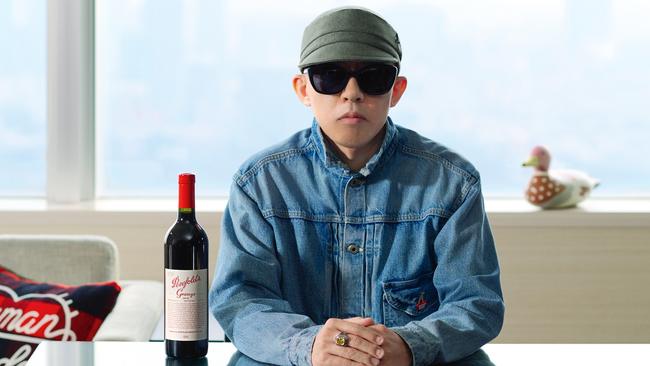 Japanese streetwear designer and Penfolds creative partner Nigo is pushing the Australian winemaker out of its comfort zone with new labels for the most revered and recognized of its wines, Grange. Picture: Macie J Kucia