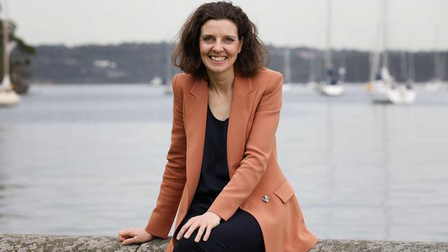 Allegra Spender will run as an independent candidate against federal Liberal MP Dave Sharma in the Sydney seat of Wentworth. Picture: Jane Dempster/The Australian.