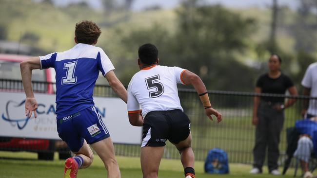 Photos from the Macarthur Wests Tigers v North Coast Bulldogs clash, round two of the Laurie Daley Cup at Kirkham Oval, Camden, 10 February 2024. Picture: Warren Gannon Photography