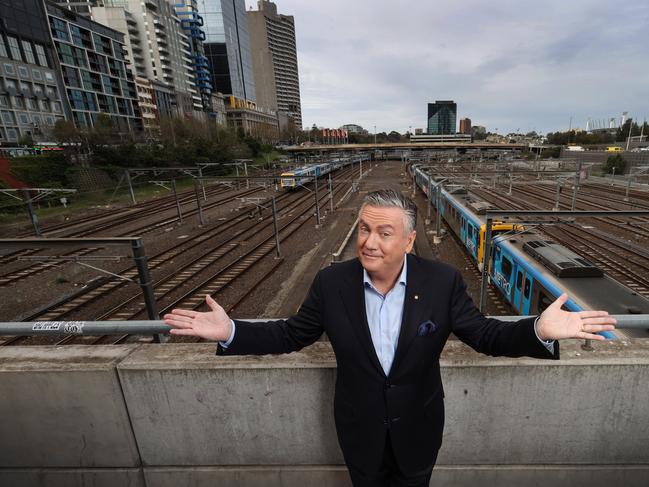 Eddie McGuire was seen at Melbourne’s Flower Drum with Mick Gatto. Picture: David Caird