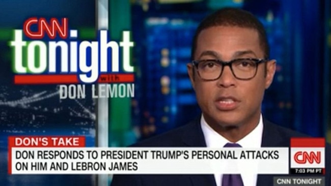 CNN anchor Don Lemon, who has flip-flopped on the protests.