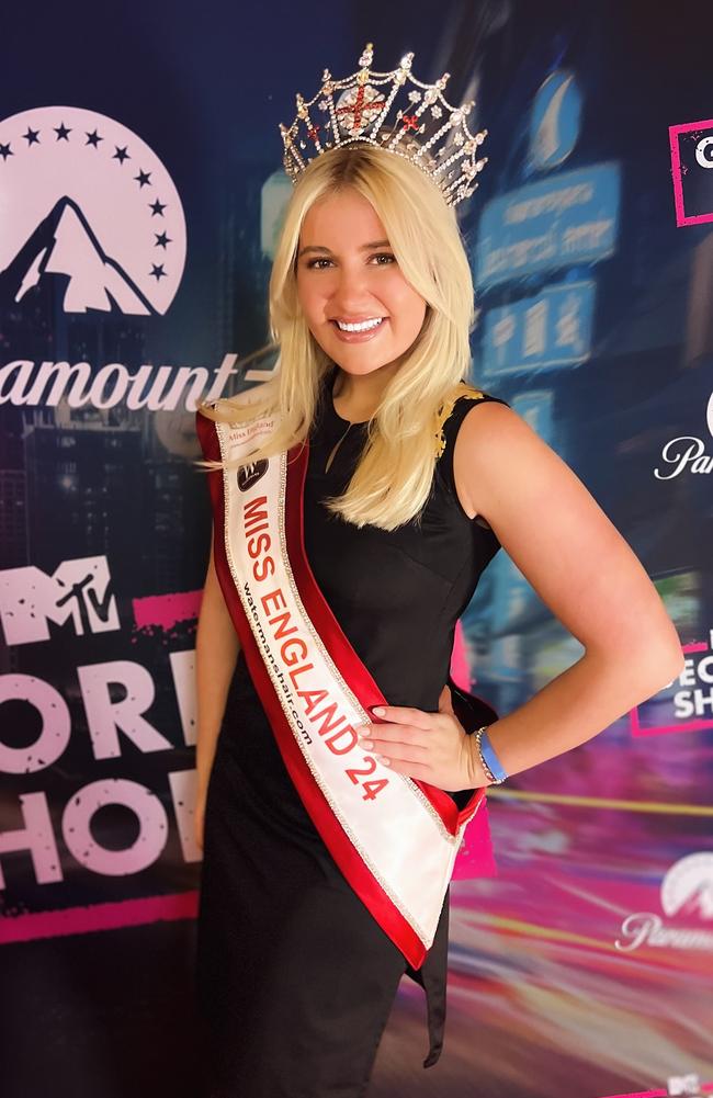 Milla Magee has made Miss World history as the first Miss England to quit the contest in its 74-year run. Picture: Instagram/milla.magee__