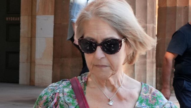 Anna Maria Di Pinto leaving court in February. Picture: NewsWire / Dean Martin