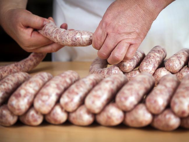 Homemade sausages.