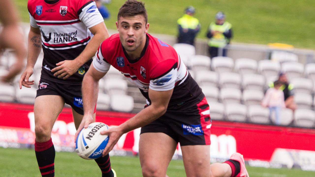 Bradley Deitz playing for North Sydney Bears. Photo Steve Little www.redandblackzone.com.