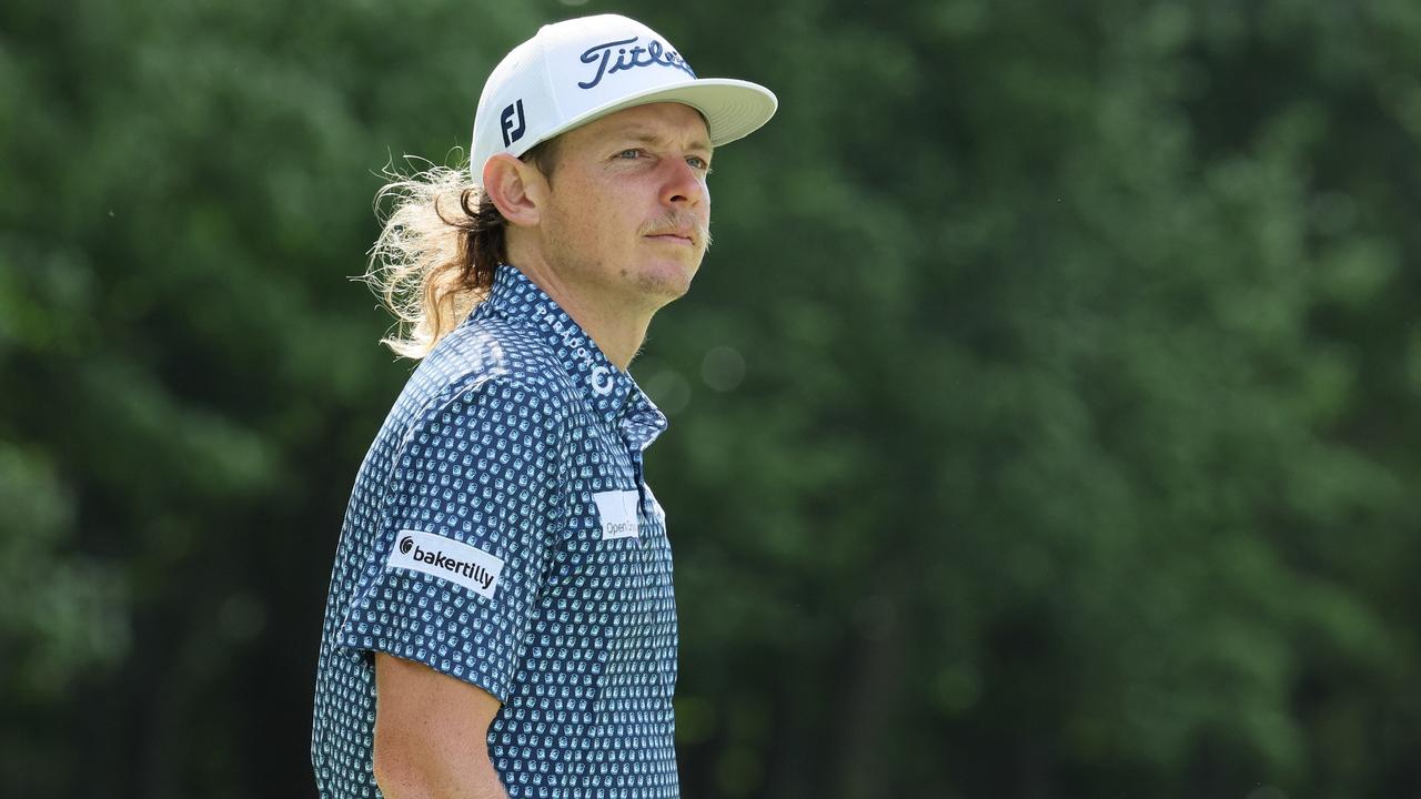 BOLTON, MASSACHUSETTS - SEPTEMBER 01: Cameron Smith of Australia during the pro-am prior to the LIV Golf Invitational - Boston at The Oaks golf course at The International on September 01, 2022 in Bolton, Massachusetts. (Photo by Andy Lyons/Getty Images)