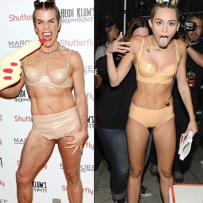 Miley... again. Perez Hilton as Miley Cyrus. Picture: Getty Images