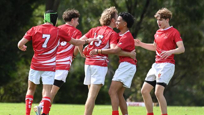 TAS First XV schoolboy rugby union between WestMAC College and St Pauls. Saturday May 11, 2024. Picture, John Gass