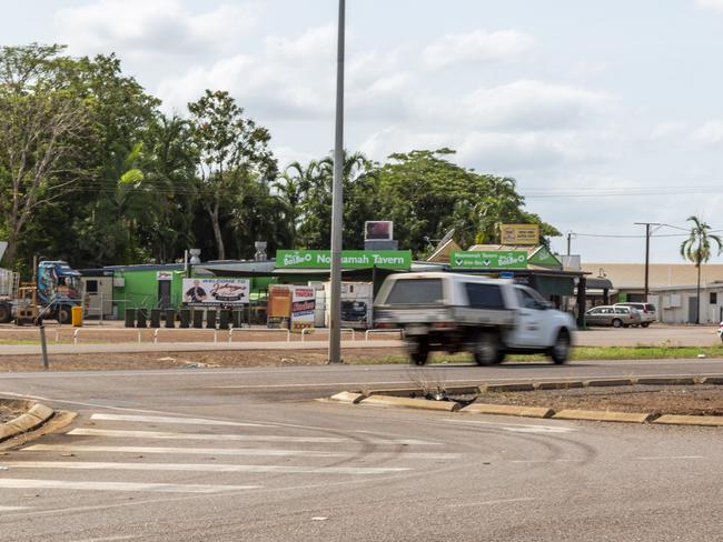 The Noonamah Tavern intersection along the Stuart Hwy is notorious for serious crashes. Picture: Floss Adams.