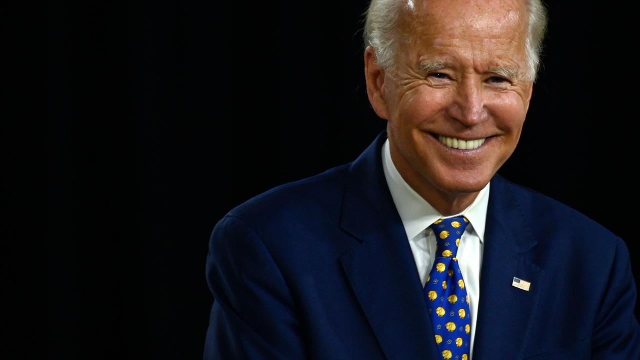 His opponent, former vice president Joe Biden. Picture: Andrew Caballero-Reynolds/AFP