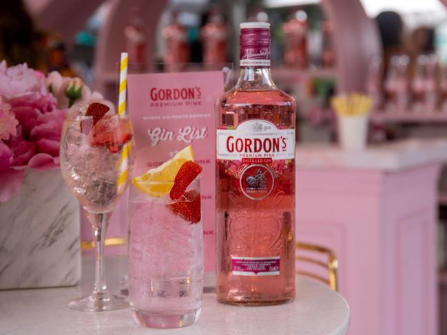 Enjoy some cocktails at Gordon's Pink Gin Bar. Picture: Jenifer Jagielski