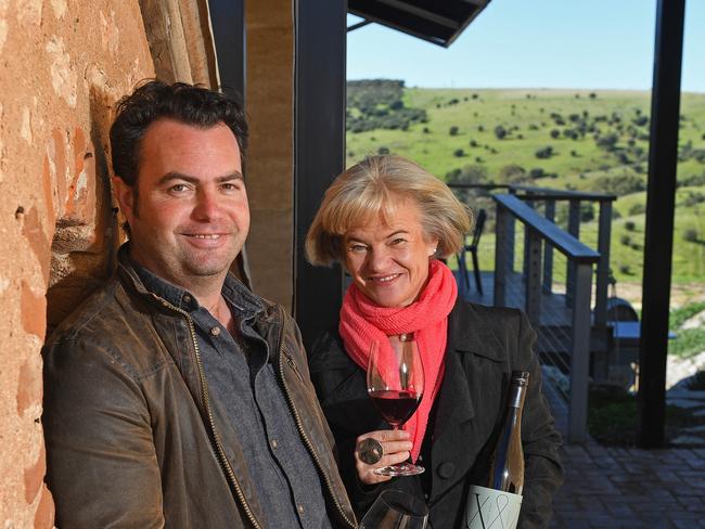 23/07/20 - Varney Wines winemaker Alan Varney and his wife Kathrin at their winery, cellar door and restaurant Victor's Place. Picture: Tom Huntley