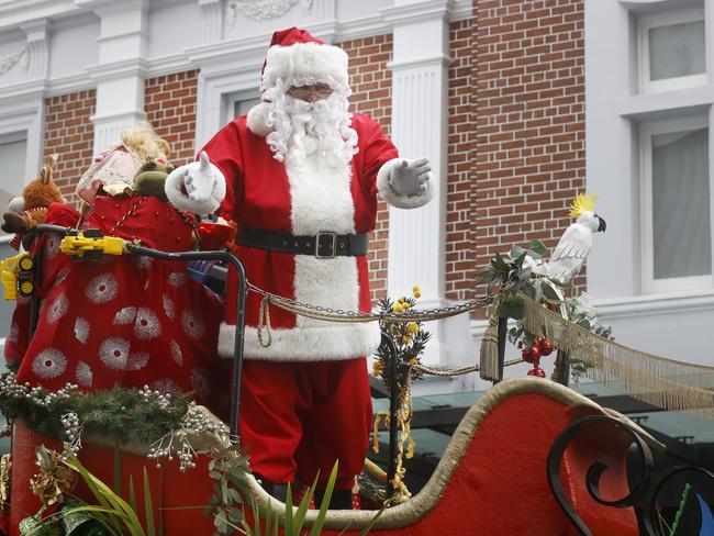 Santa.  City of Hobart Christmas Pageant 2023.  Picture: Nikki Davis-Jones