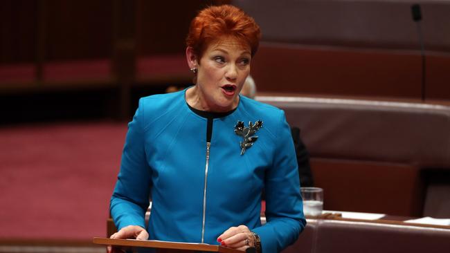 Pauline Hanson has appeased a group that campaigned for her.