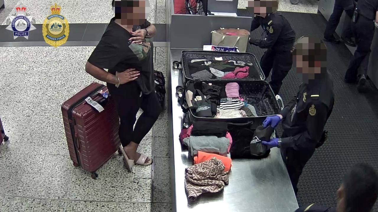 ABF allegedly found 26kg of cocaine in a suitcase at Melbourne Airport. Picture: Australian Federal Police / Australian Border Force