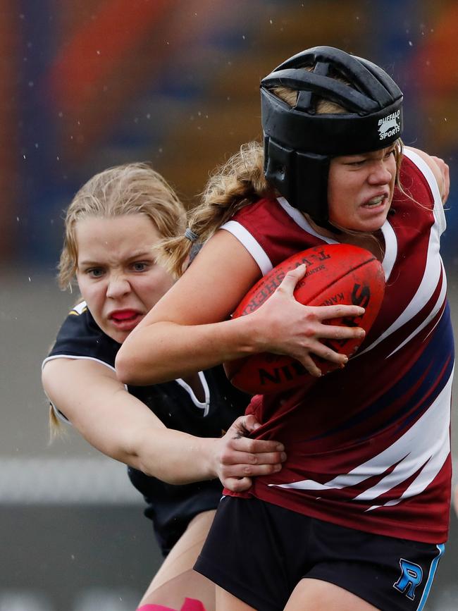 Hawthorn has the rights to draft Hayley McLaughlin in the upcoming AFLW draft. Picture: Dylan Burns/AFL Photos via Getty Images.