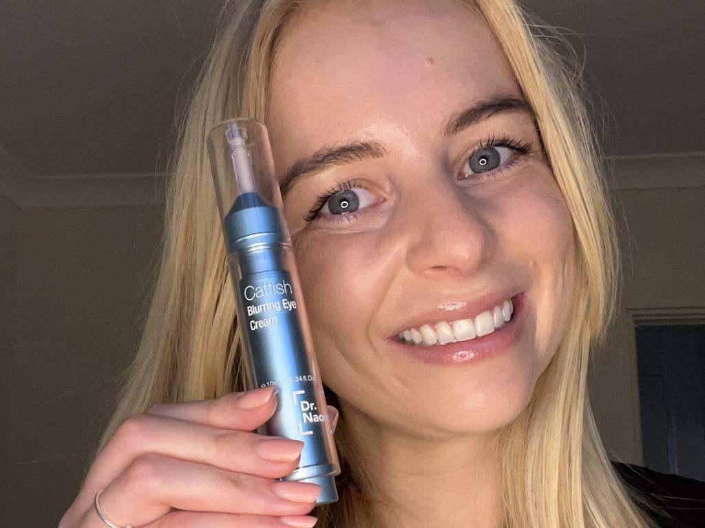 Score 20 per cent off Dr Naomi’s Catfish Blurring Eye Cream. Picture: News.com.au.