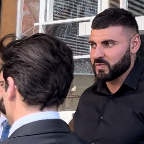 Mr Laba (left) with Lucas Azzopardi after the revelations about his admission status.