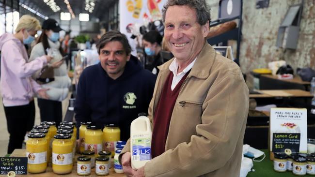 Pierre Issa of Pepe Saya Butter and John Fairley of Country Valley Dairy. Picture: Jenifer Jagielski