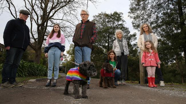 Delta St neighbours say they just want their unsealed dirt road left alone. Picture: George Salpigtidis