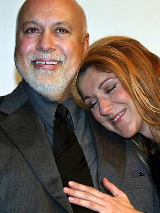 Devoted ... Rene Angelil and wife, Celine Dion.  Picture:  AFP