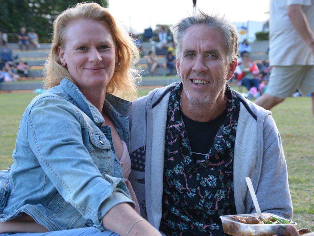 April Thomas and Todd Bogrhero at the Big Talk One Fire Event on September 16 at Munro Martin Parklands. Picture: Bronwyn Farr