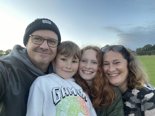 Nick and Kirsty Grigg with daughter Stevie and son Ben, fighting deportation by the Immigration Department.. Picture - Supplied