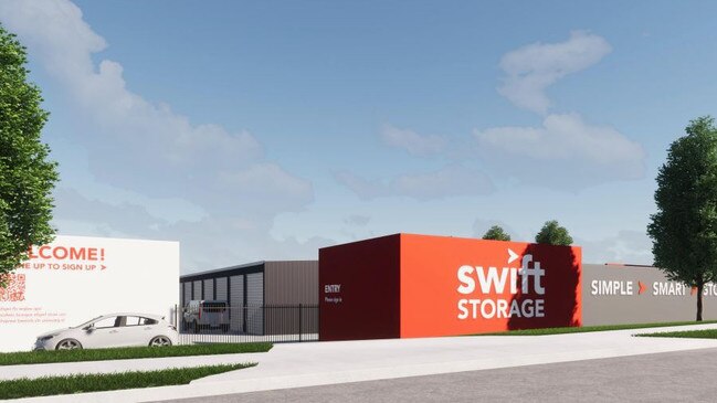An artist's impression of the Swift Storage facility to be built at Hume Drive, Bundamba.